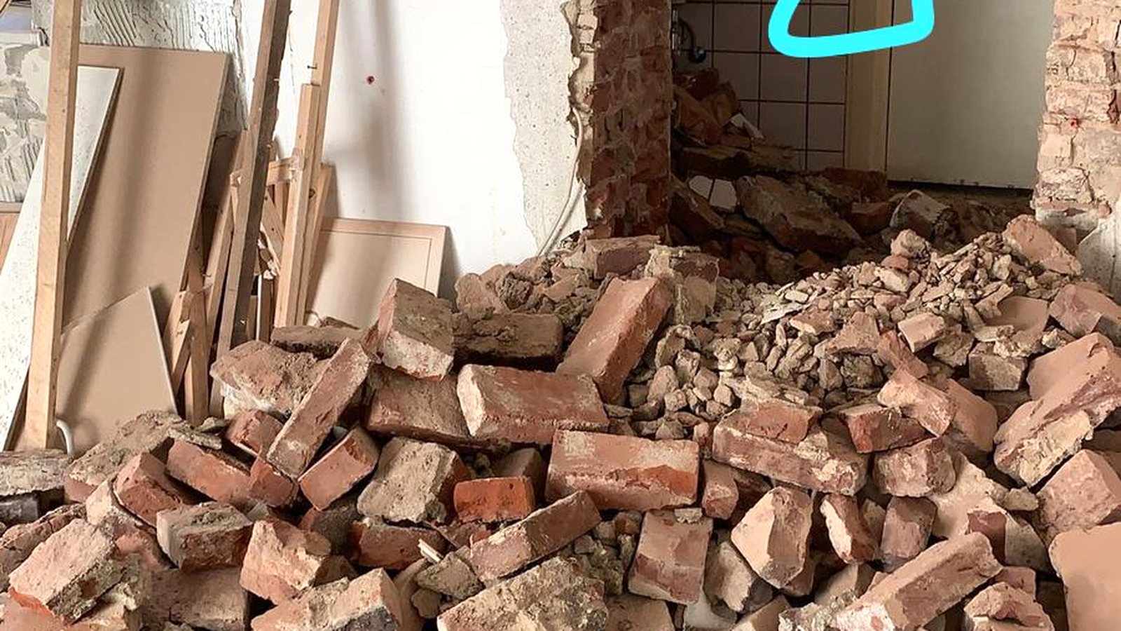Abbruch der Innenwände