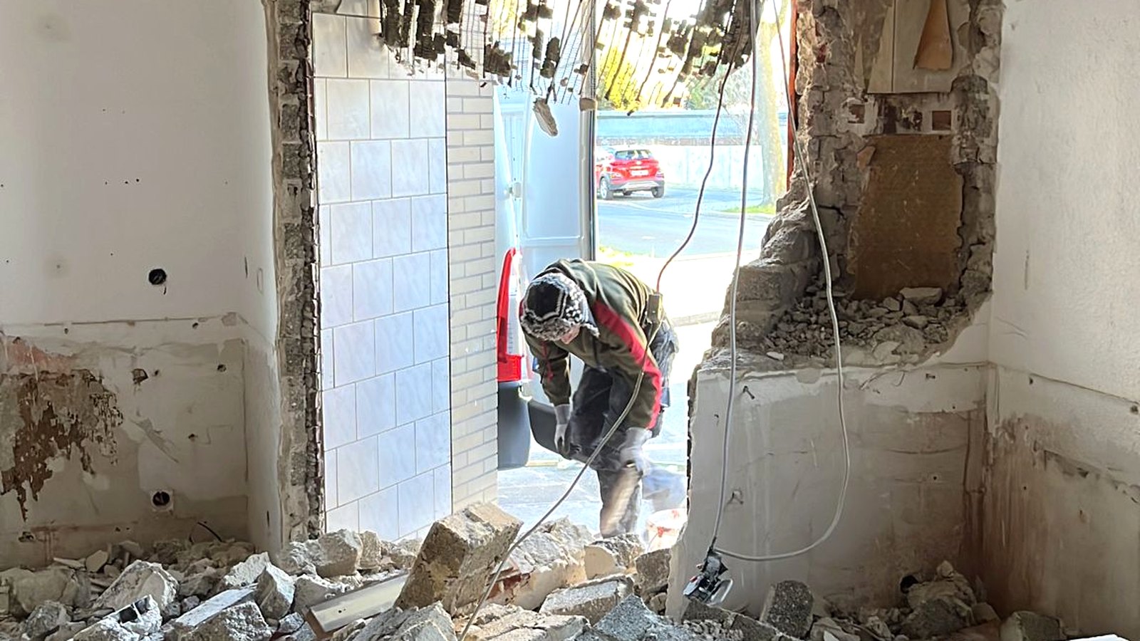 Huckarder Allee 18/20 während der Entkernung